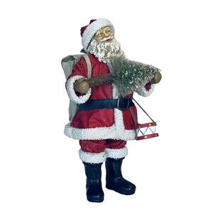 Clothique Possible Dreams Christmas Santa W Christmas Tree Gifts Drum 10" 2004